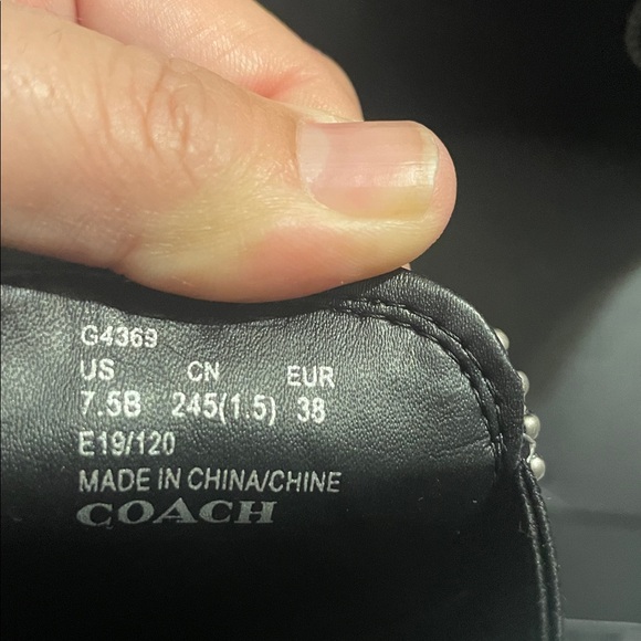 Coach Black Leather Men's Ankle Boots - Picture 5 of 5